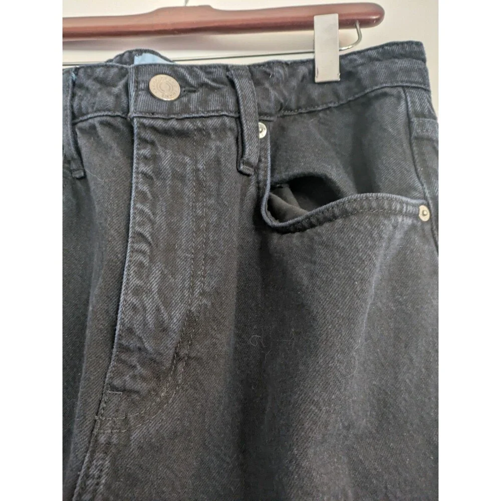 FRAME Extra Long Barrel Straight in Film NoirSize 30 Black Horseshoe - Picture 5 of 12